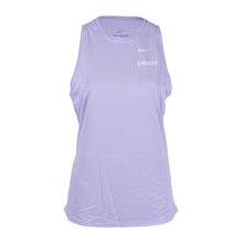 Nike USATF Women's Dri-FIT Training Tank in purple color, sleeveless with brand logo on the chest.