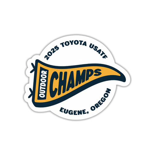 2025 Outdoor Champs Flag Sticker