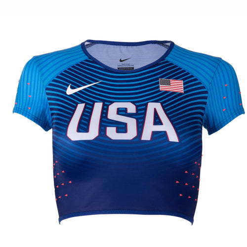 Nike USA Women's Official Rio Team Swift Cap Sleeve Top