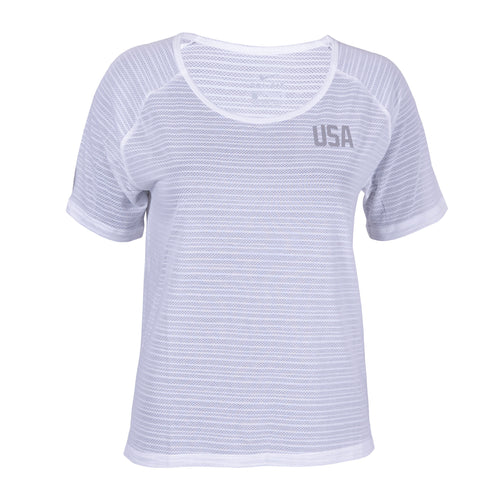 Nike USATF Women's Breathe Miler Short Sleeve