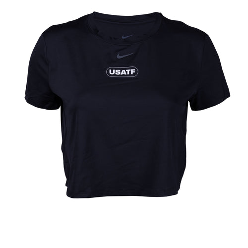 Nike USATF Women's Dri-FIT Short-Sleeve Cropped Top