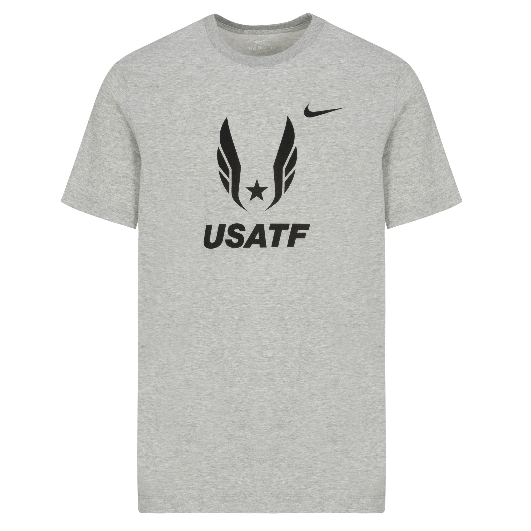 grey and white nike t shirt