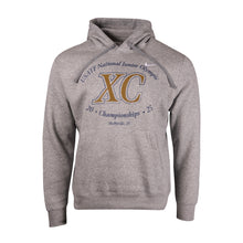 Grey Nike hoodie with 'USATF National Junior Olympic XC Championships' text on a white background