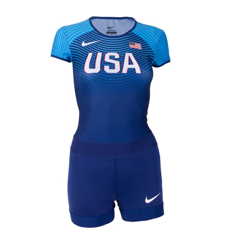 Nike USA Women's Official Rio Team Short Sleeve Unitard