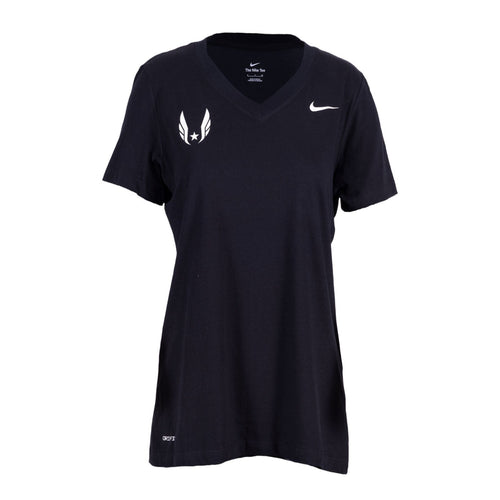 Nike USATF Women's Short Sleeve V-Neck