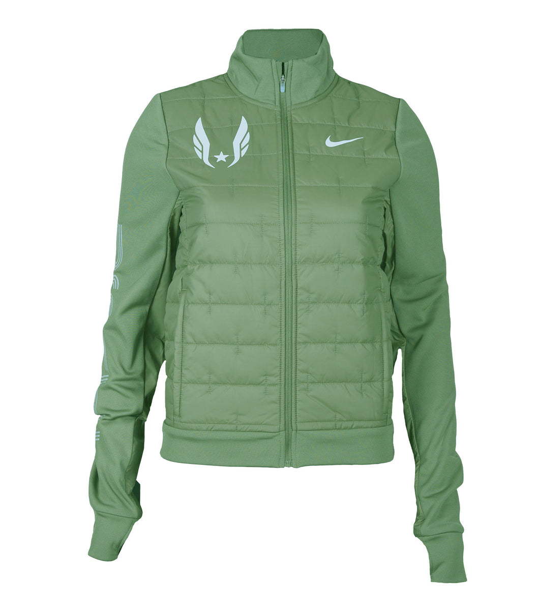 Nike running jacket women's green Clearance