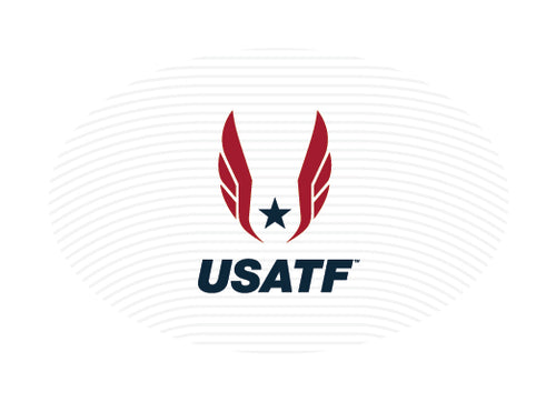 USATF White Oval Sticker - Federation