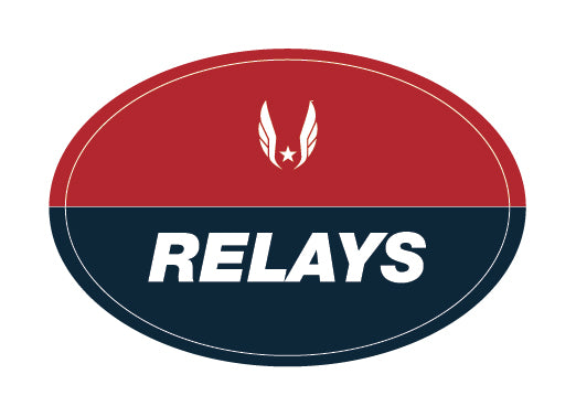 USATF Red Oval Sticker - Relays – Team USATF Store