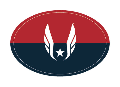 USATF Red Oval Sticker - Federation