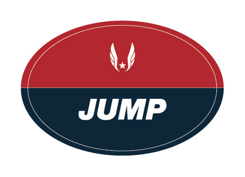 USATF Red Oval Magnet - Jump
