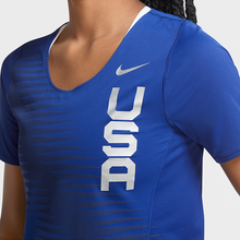 Nike Women's USA City Sleek Top - Deep Royal Blue